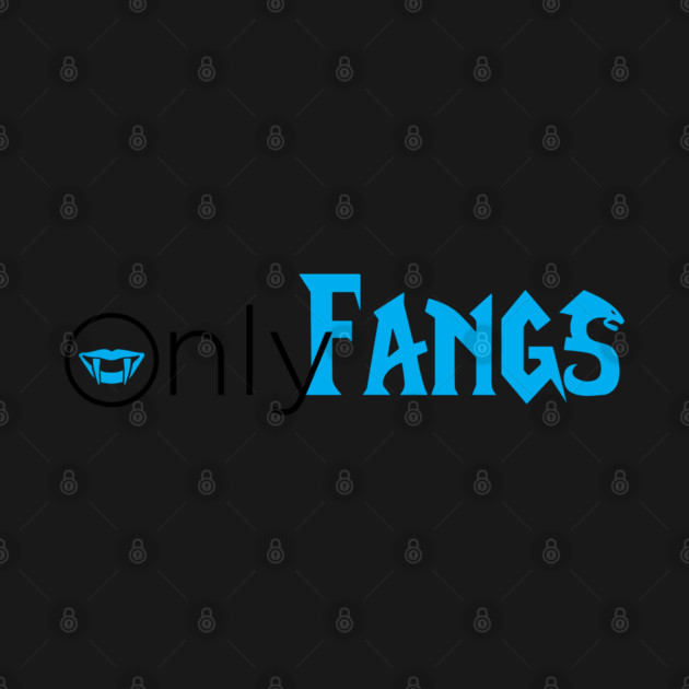 OnlyFangs T-Shirt – Funny World of Warcraft OnlyFangs Logo Astarion Vampire Bite Gamer by celestial_artworks