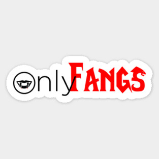OnlyFangs TShirt – Funny World of Warcraft OnlyFangs Logo Astarion Vampire Bite Gamer Magnet