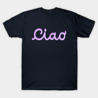 Ciao in violet cursive T-Shirt