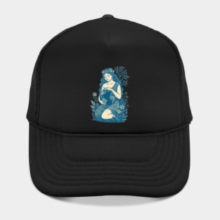 Blue Gaia Mother Goddess Earth Nature Spiritual Feminine Design Hat