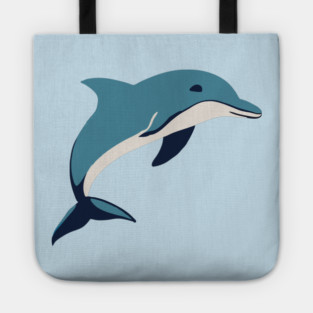 Minimalist Dolphin – Ocean Lover & Beach Gift Tote