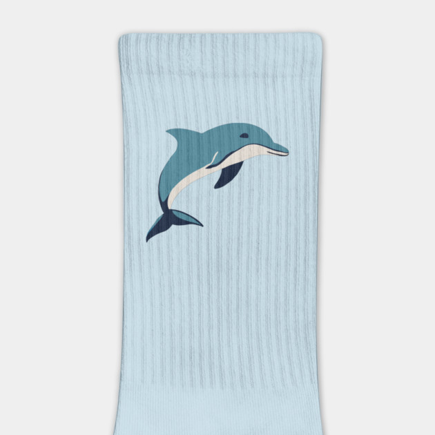 Minimalist Dolphin – Ocean Lover & Beach Gift by DonWillisJrArt