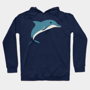 Minimalist Dolphin – Ocean Lover & Beach Gift Hoodie