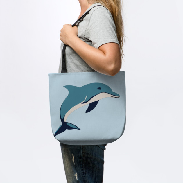 Minimalist Dolphin – Ocean Lover & Beach Gift by DonWillisJrArt