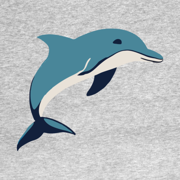 Minimalist Dolphin – Ocean Lover & Beach Gift by DonWillisJrArt