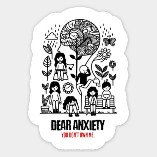 Dear Anxiety Sticker