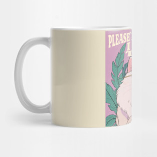 Funny Elegant Diva Cat Design | Stylish Chic Cartoon with Sunglasses Please Don’t Talk To Me I Just Want To Meet Your Cat | Cute Cat Lover Gift T-Shirt, Sticker & Poster Mug