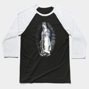 Virgin of Guadalupe Baseball T-Shirt