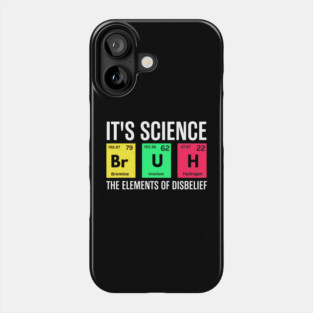 Funny Periodic Table Science Bruh Design Phone Case