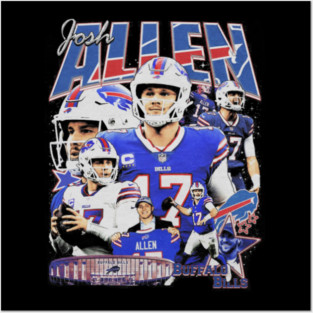 Josh Allen Vintage Bootleg Posters and Art