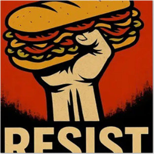 Resist DC Sandwich Thrower Posters and Art