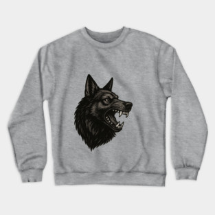 Growling wolf Crewneck Sweatshirt