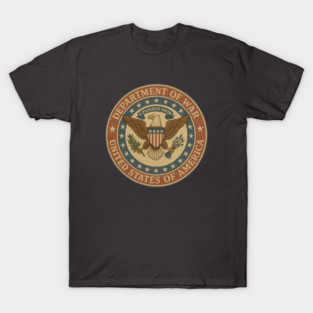 Vintage Patriotic Emblem – United States Department of War Seal (Distressed Style) T-Shirt