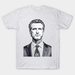 Gavin Newsom: Democrat Alpha Male Leadership T-Shirt