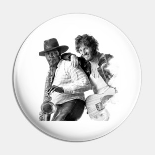 Bruce Springsteen / Guitarist Retro Style Pin