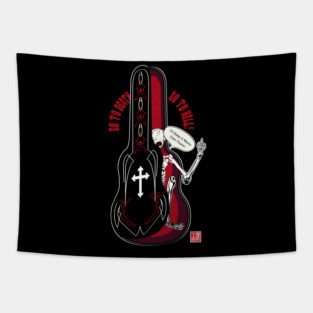 Guitar Coffin Tapestry