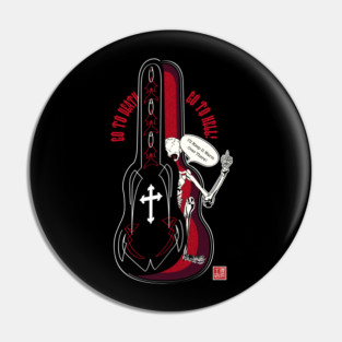 Guitar Coffin Pin