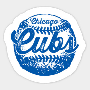 Cubs Vintage Ball Sticker