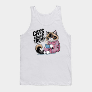 Cats-Against-Trump Tank Top