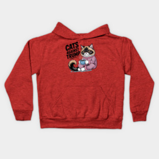 Cats-Against-Trump Kids Hoodie