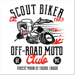Scout Biker Moto Club Posters and Art