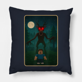 99 Nights In The Forest Scary Deer Pillow
