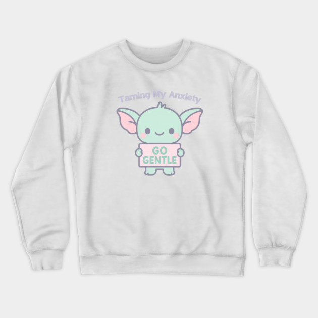 Taming My Anxiety (Gremlin) Crewneck Sweatshirt by Fauzi's Store
