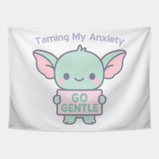 Taming My Anxiety (Gremlin) Tapestry