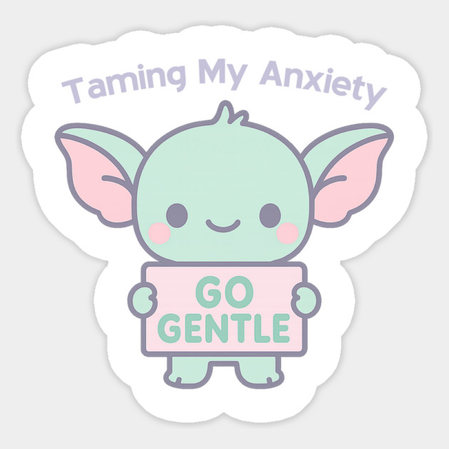 Taming My Anxiety (Gremlin) Magnet by Fauzi's Store