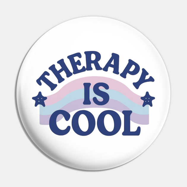 Therapy Is Cool Pin by Fauzi's Store