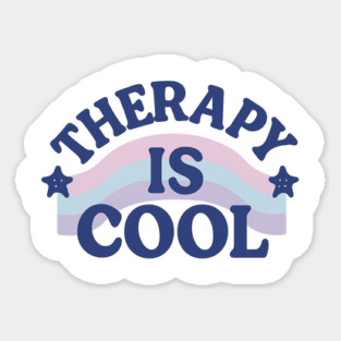 Therapy Is Cool Sticker
