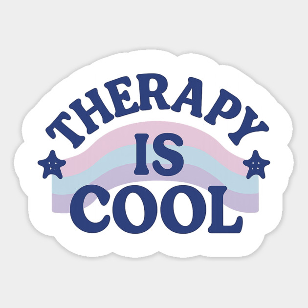 Therapy Is Cool Sticker by Fauzi's Store