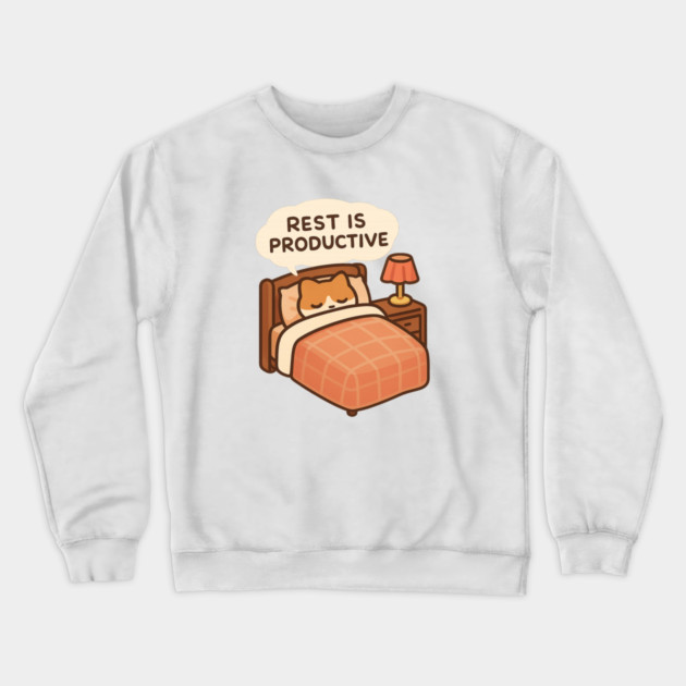 Rest Is Productive Crewneck Sweatshirt by Fauzi's Store