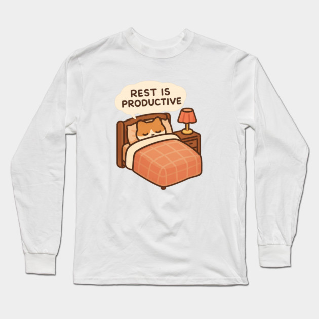 Rest Is Productive Long Sleeve T-Shirt by Fauzi's Store