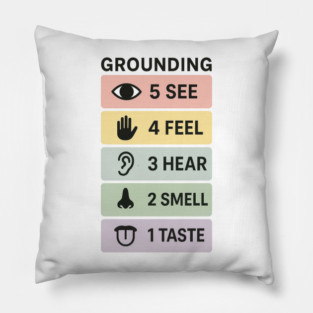 Grounding 5-4-3-2-1 Pillow
