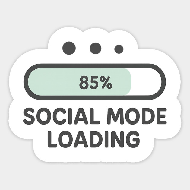 Social Mode Loading Sticker by Fauzi's Store