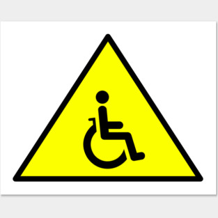 Wheelchair symbol Posters and Art
