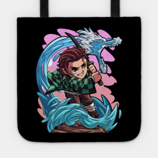 Chibi Tanjiro Water Style - Demon Slayer Tote