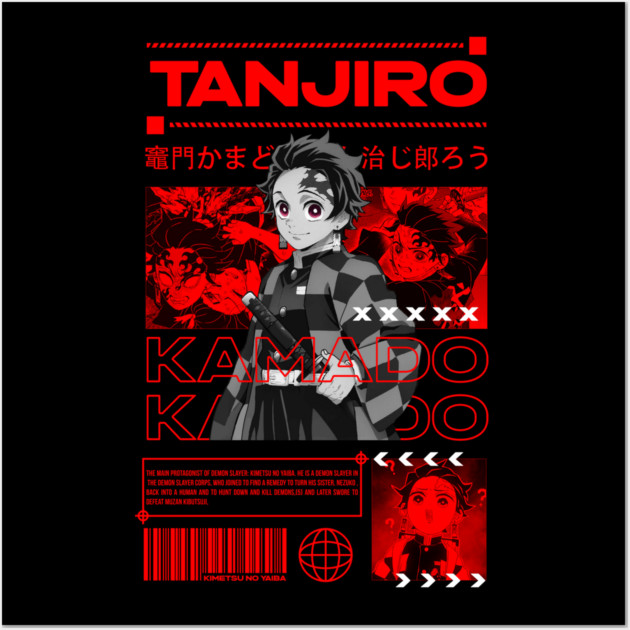Demon Slayer Tanjiro Kamado Wall Art by Otaku Vibes