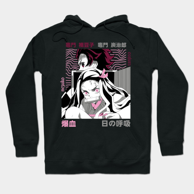 Demon Slayer Tanjiro And Nezuko Art Hoodie by Otaku Vibes