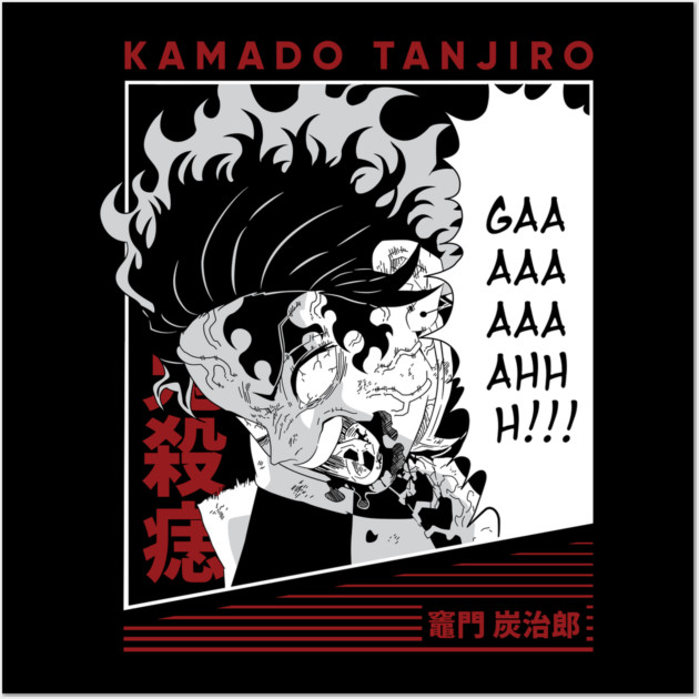 Demon Slayer Angry Moment Wall Art by Otaku Vibes