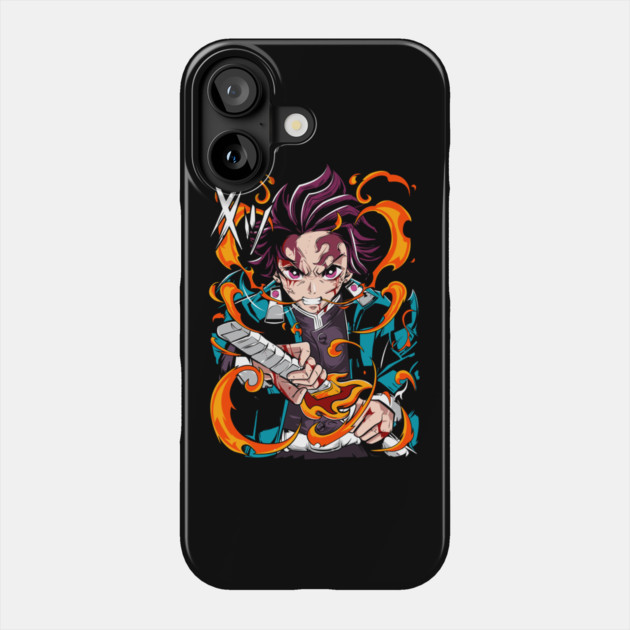 Demon Slayer Tanjiro Kamado Breathing Stance Phone Case by Otaku Vibes