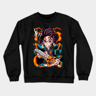 Demon Slayer Tanjiro Kamado Breathing Stance Crewneck Sweatshirt