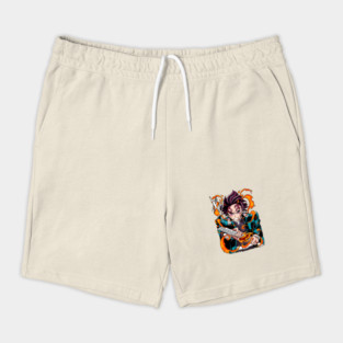 Demon Slayer Tanjiro Kamado Breathing Stance Shorts