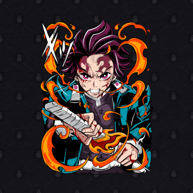 Demon Slayer Tanjiro Kamado Breathing Stance by Otaku Vibes