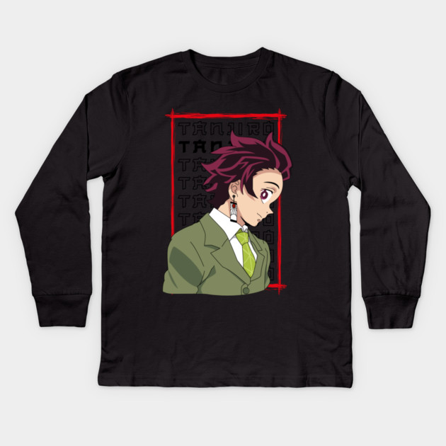 Tanjiro Kamado - Demon Slayer Kids Long Sleeve T-Shirt by Otaku Vibes