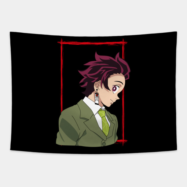 Tanjiro Kamado - Demon Slayer Tapestry by Otaku Vibes