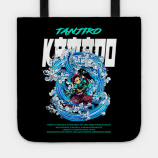 Demon Slayer Tanjiro Kamado Water Breathing Tote