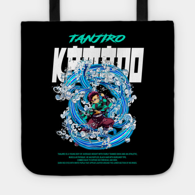 Demon Slayer Tanjiro Kamado Water Breathing Tote by Otaku Vibes