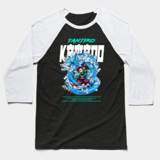 Demon Slayer Tanjiro Kamado Water Breathing Baseball T-Shirt